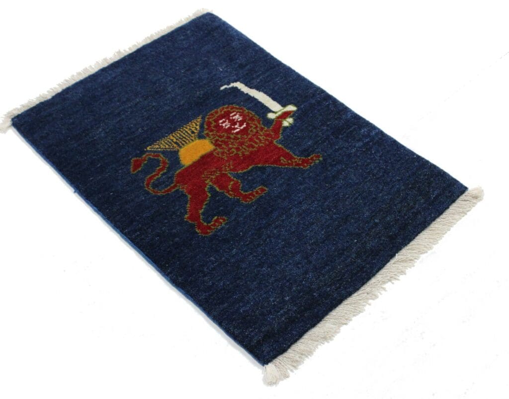 Perserteppich Gabbeh 89x62 cm Wolle handgeknüpft