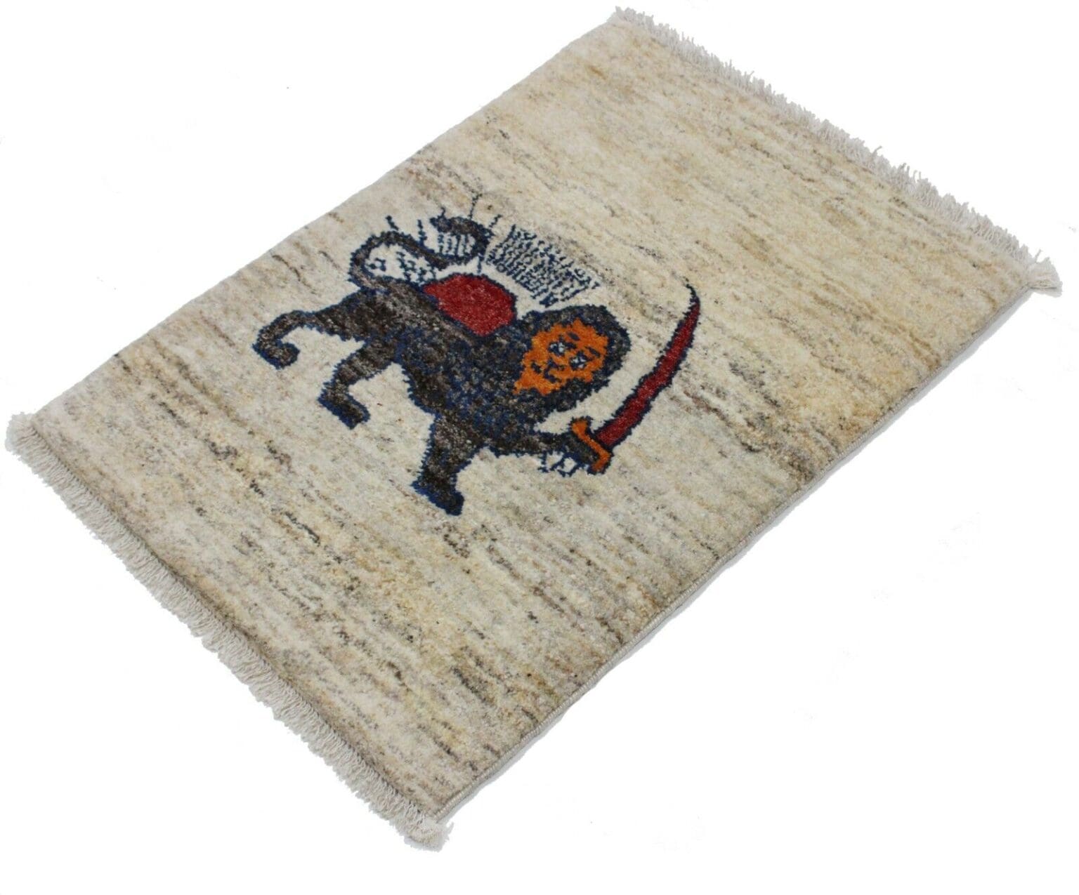 Perserteppich Gabbeh Ghashghai 89 x 61 cm Wolle handgeknüpft
