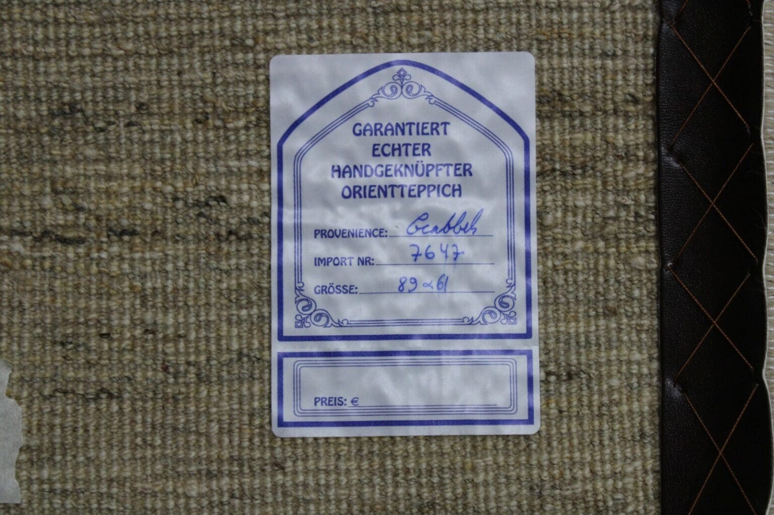 Perserteppich Gabbeh Ghashghai 89 x 61 cm Wolle handgeknüpft