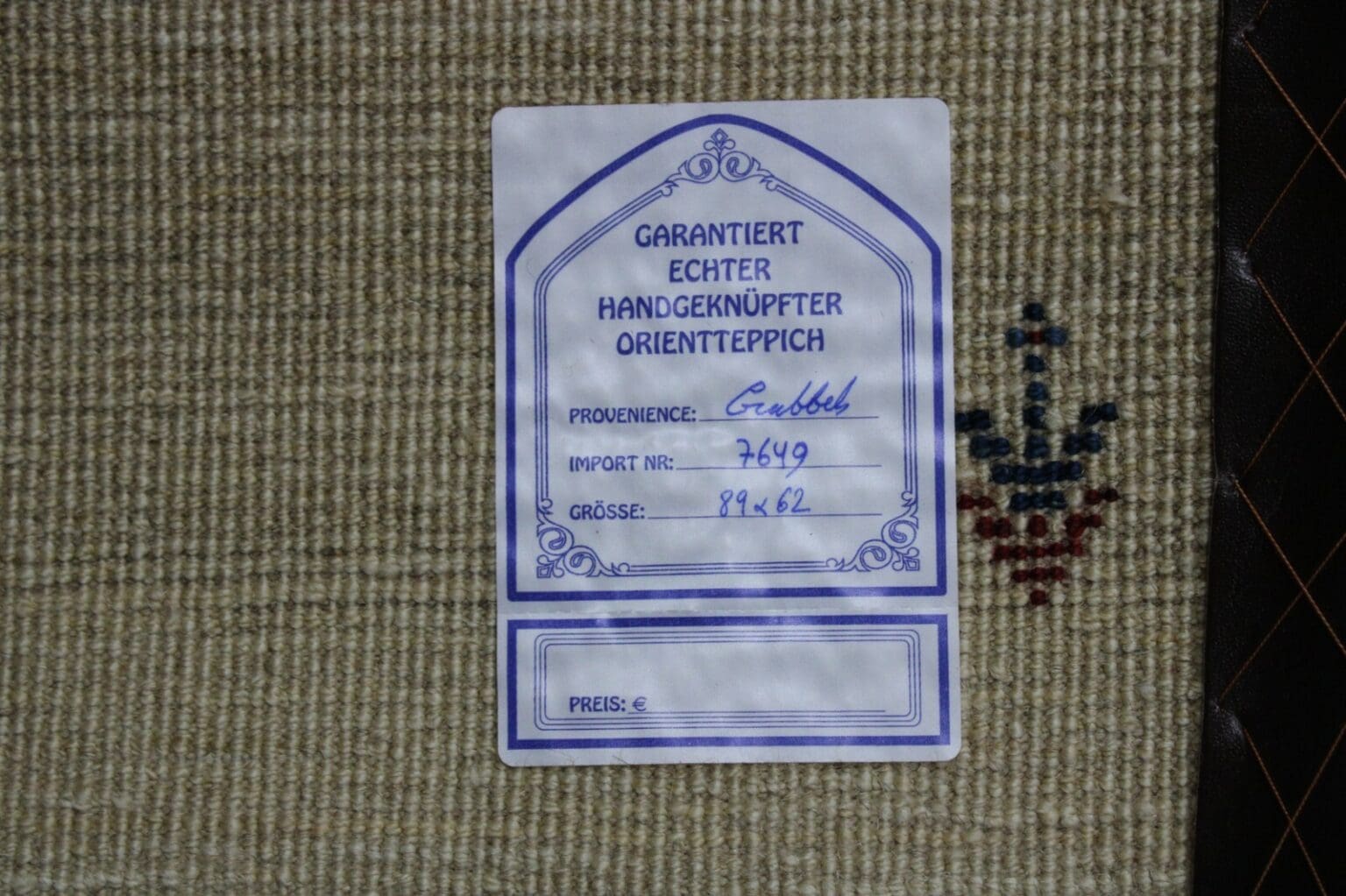Perserteppich Ghashghai 89 x 62 cm Wolle handgeknüpft