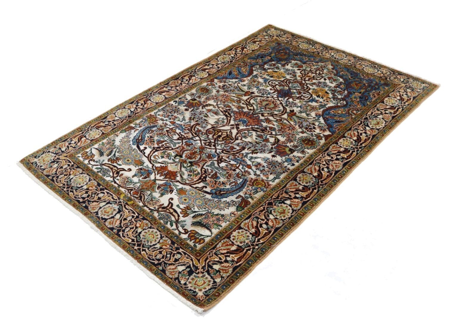 Orientteppich Hereke 192 x 122 cm Wolle handgeknüpft