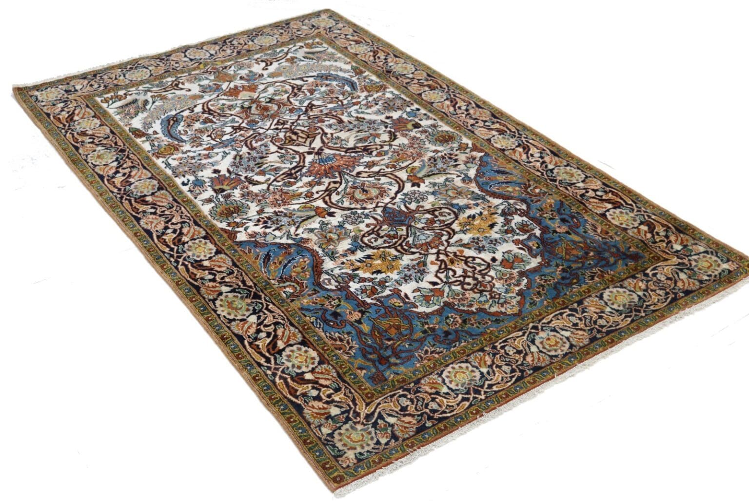 Orientteppich Hereke 192 x 122 cm Wolle handgeknüpft