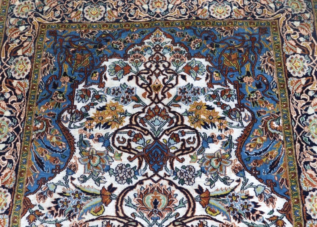 Orientteppich Hereke 192 x 122 cm Wolle handgeknüpft