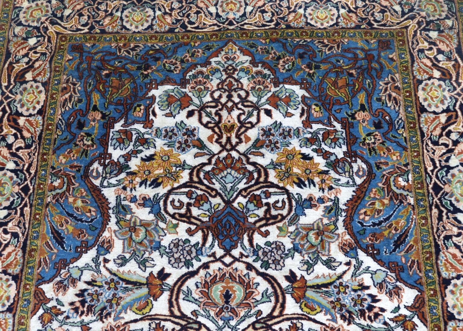 Orientteppich Hereke 192 x 122 cm Wolle handgeknüpft