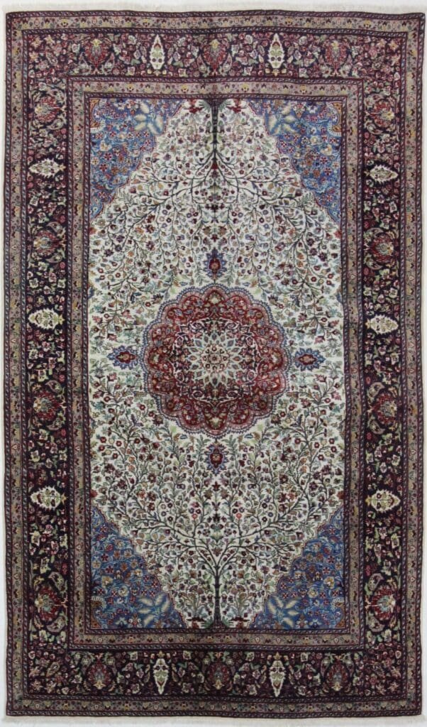 Orientteppich Agra 260 x 150 cm Wolle handgeknüpft