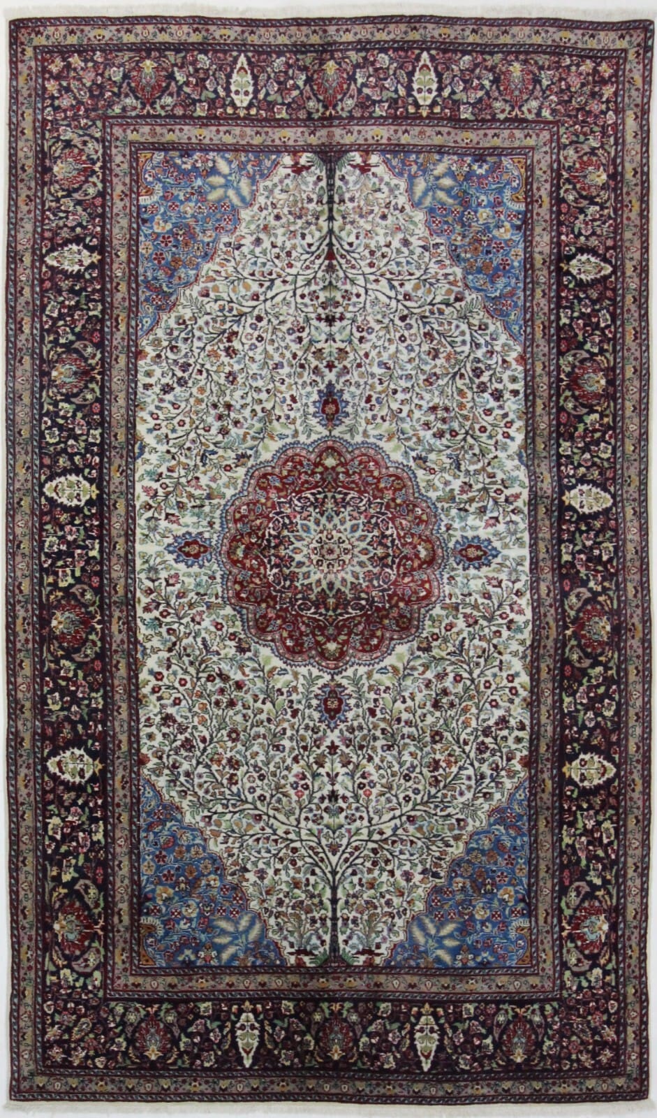 Orientteppich Agra 260 x 150 cm Wolle handgeknüpft