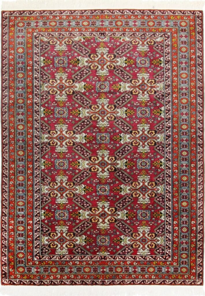 antiker-shirvan-teppich-230x170-cm-handgeknupft-50-jahre-alt Orientteppich Shirvan 230 x 170 cm Wolle handgeknüpft