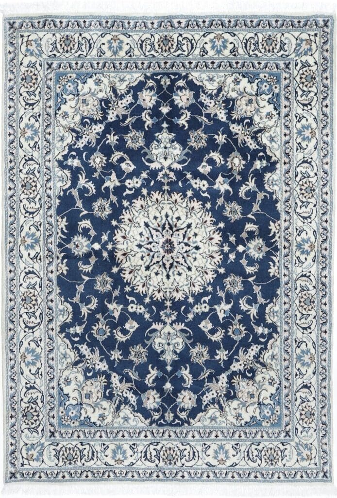 Perserteppich Nain Kaschmir 244 x 166 cm Wolle handgeknüpft