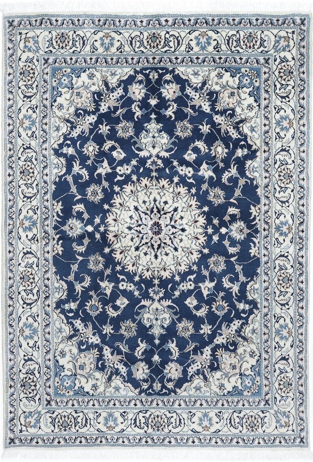 Perserteppich Nain Kaschmir 244 x 166 cm Wolle handgeknüpft