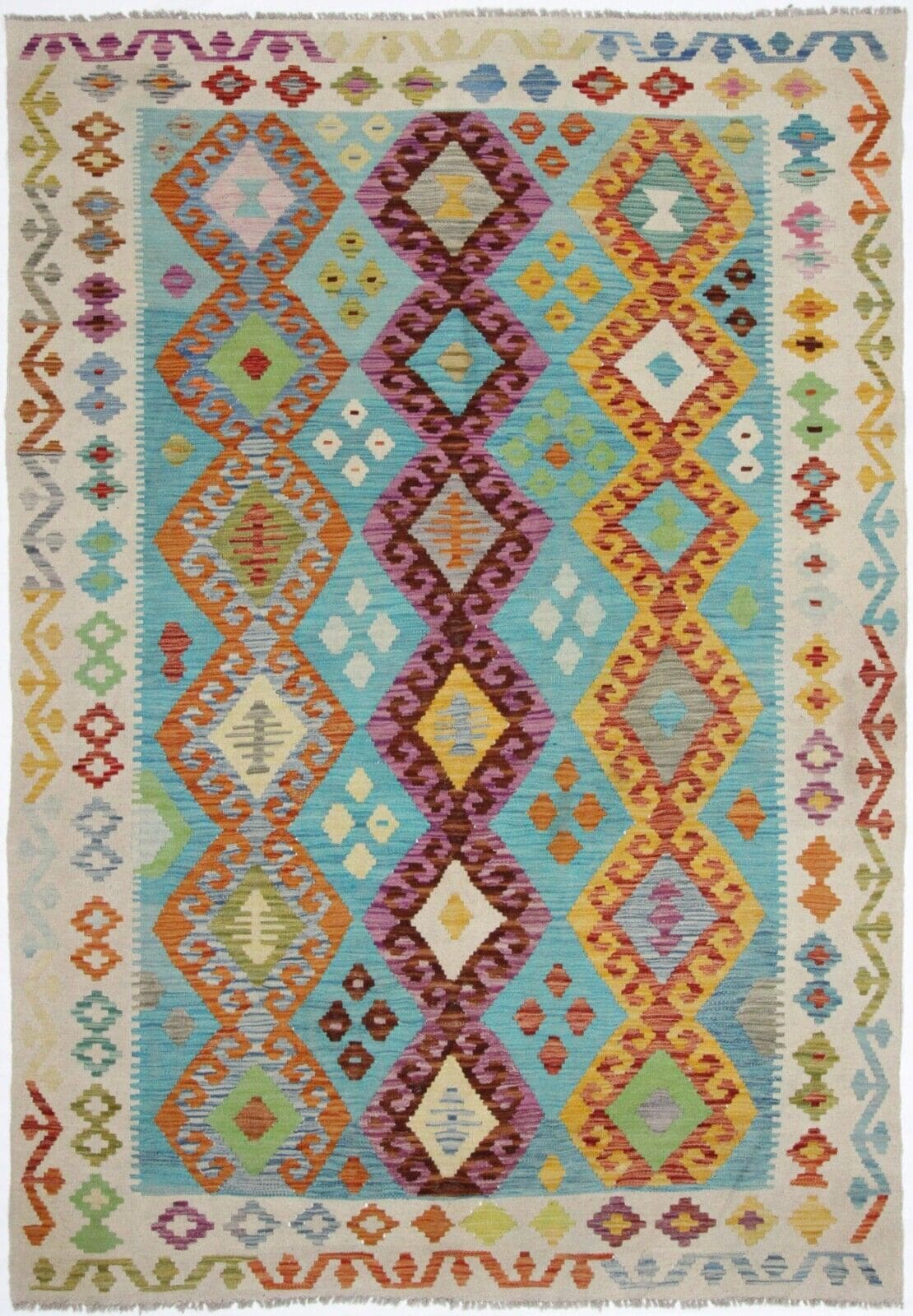 Orientteppich Afghanistan 243 x 167 cm Wolle handgewebt