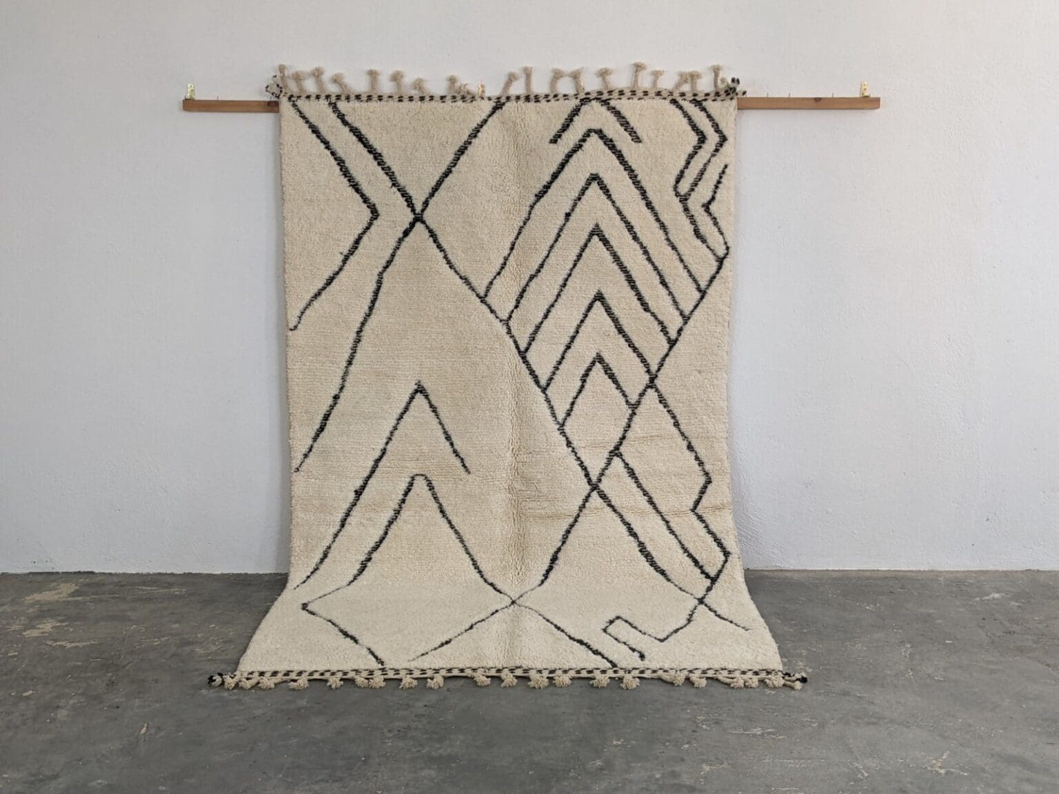Orientteppich Berber 270 x 165 cm Wolle handgeknüpft