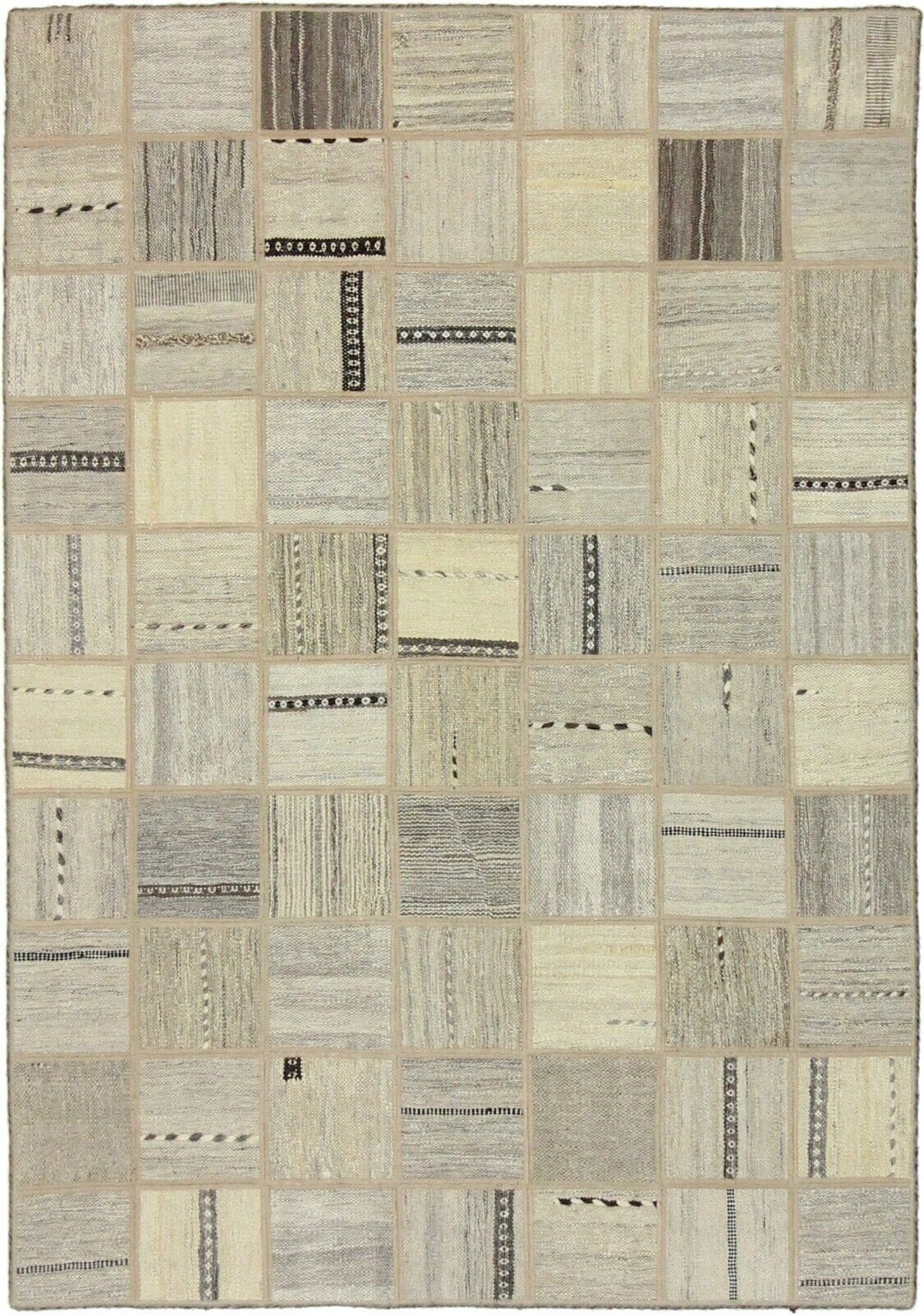 Orientteppich 199 x 139 cm Wolle handgewebt