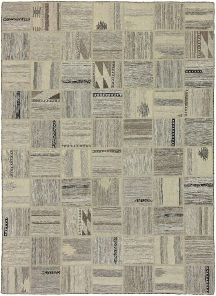 Orientteppich 198x155 cm Wolle handgewebt