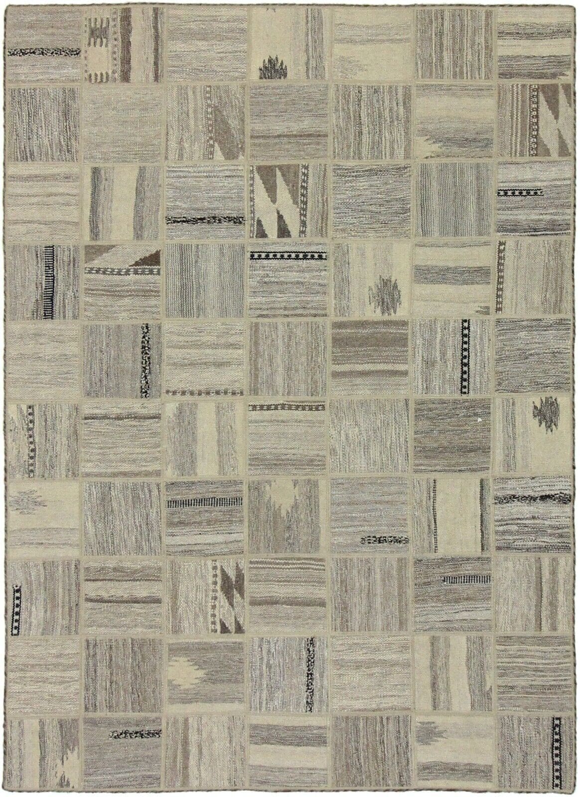 Orientteppich 198x155 cm Wolle handgewebt