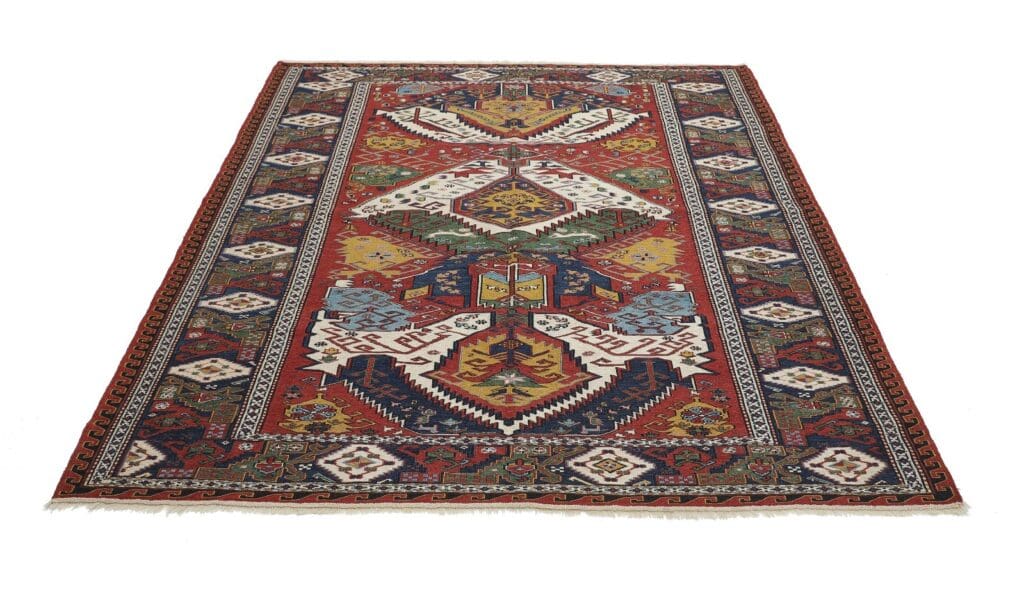 Perserteppich 210x172 cm Wolle handgewebt