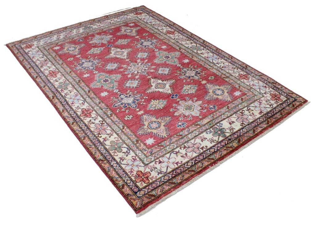 kazak-teppich-207x148-cm-160000-knoten-handgeknupft-wolle-2 Orientteppich Kazak 207 x 148 cm Wolle handgeknüpft