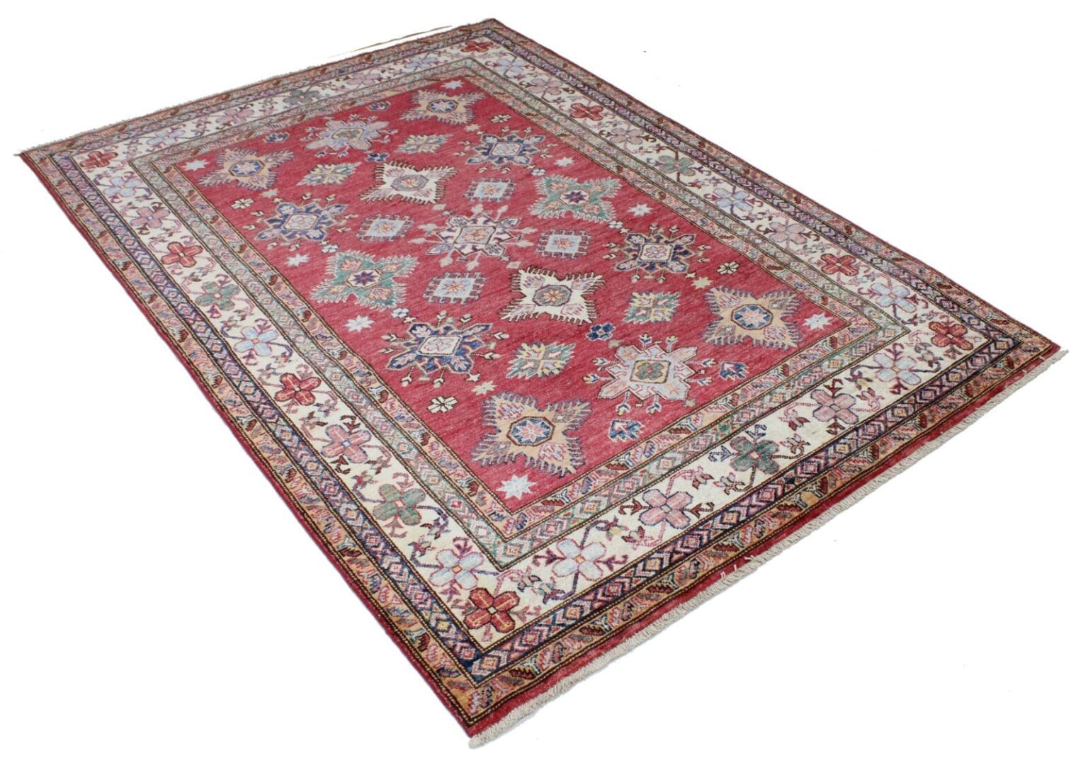 kazak-teppich-207x148-cm-160000-knoten-handgeknupft-wolle-2 Orientteppich Kazak 207 x 148 cm Wolle handgeknüpft