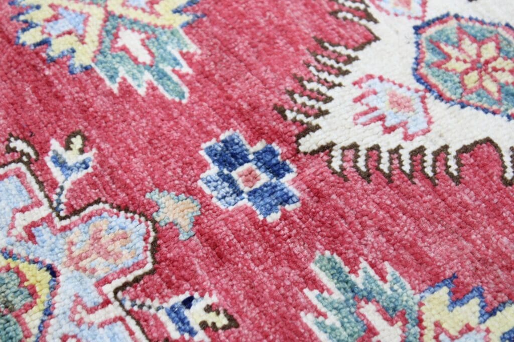 kazak-teppich-207x148-cm-160000-knoten-handgeknupft-wolle-9 Orientteppich Kazak 207 x 148 cm Wolle handgeknüpft