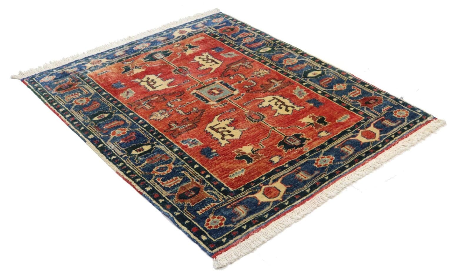 Orientteppich Aseri 161 x 138 cm Wolle handgeknüpft