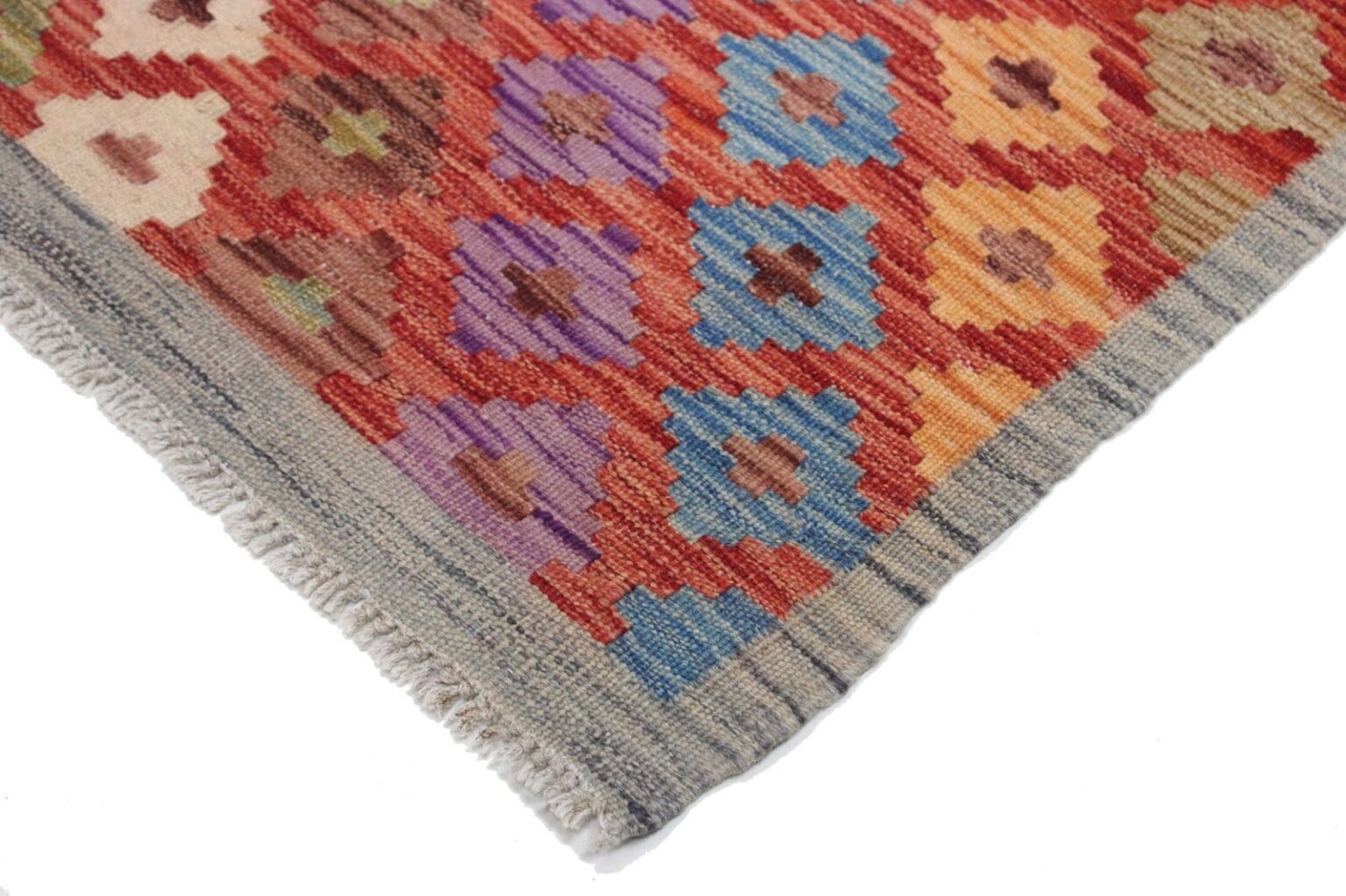 Orientteppich Afghanistan 202 x 157 cm Wolle handgewebt