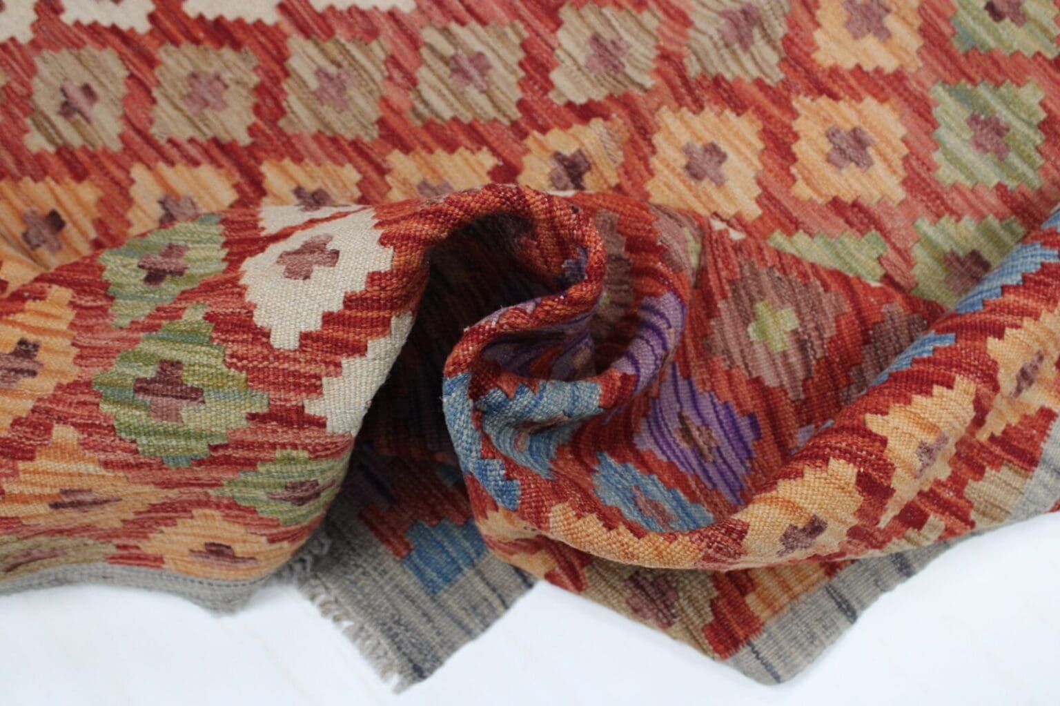 Orientteppich Afghanistan 202 x 157 cm Wolle handgewebt