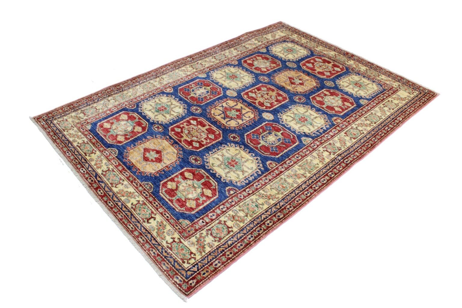 kazak-teppich-215x146-cm-160000-knoten-handgeknupft-1 Orientteppich Kazak 215 x 146 cm Hochlandwolle handgeknüpft
