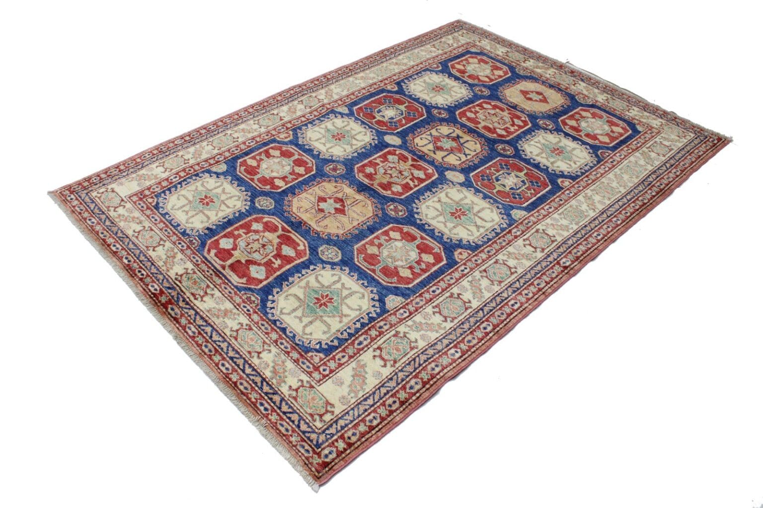 kazak-teppich-215x146-cm-160000-knoten-handgeknupft-3 Orientteppich Kazak 215 x 146 cm Hochlandwolle handgeknüpft