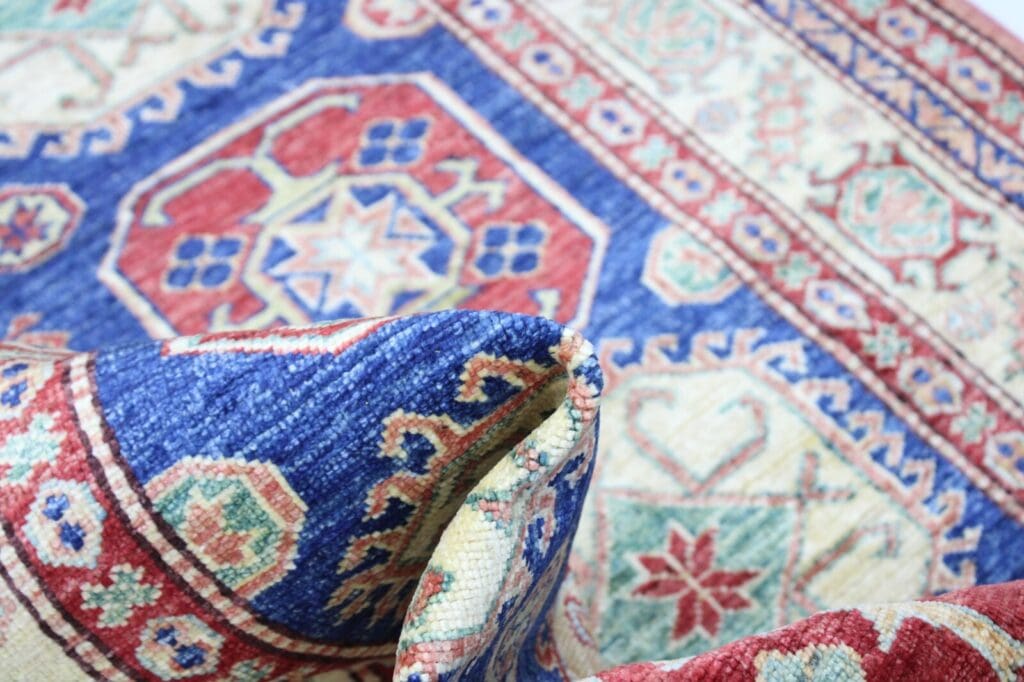 kazak-teppich-215x146-cm-160000-knoten-handgeknupft-6 Orientteppich Kazak 215 x 146 cm Hochlandwolle handgeknüpft
