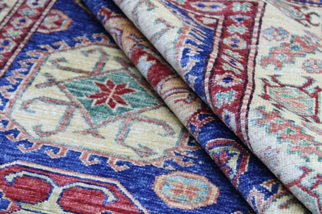 kazak-teppich-215x146-cm-160000-knoten-handgeknupft-8 Orientteppich Kazak 215 x 146 cm Hochlandwolle handgeknüpft