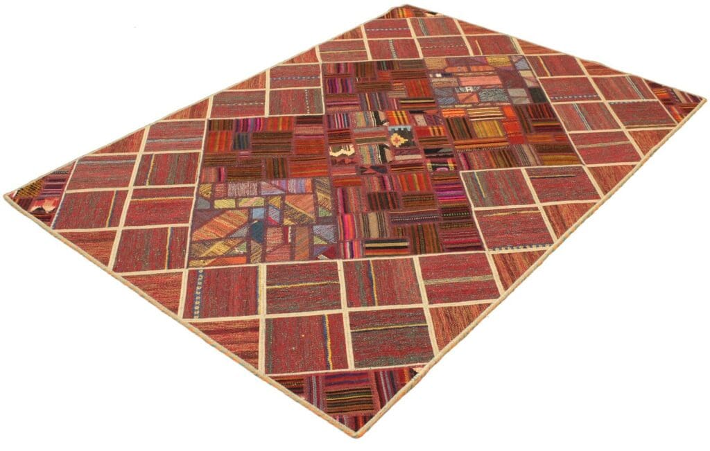 Orientteppich 197 x 138 cm Wolle handgewebt