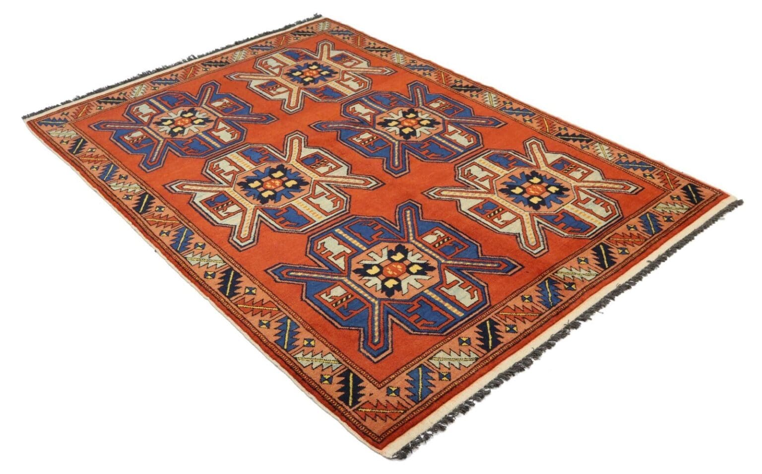 Orientteppich Shirvan 205 x 142 cm Wolle handgeknüpft