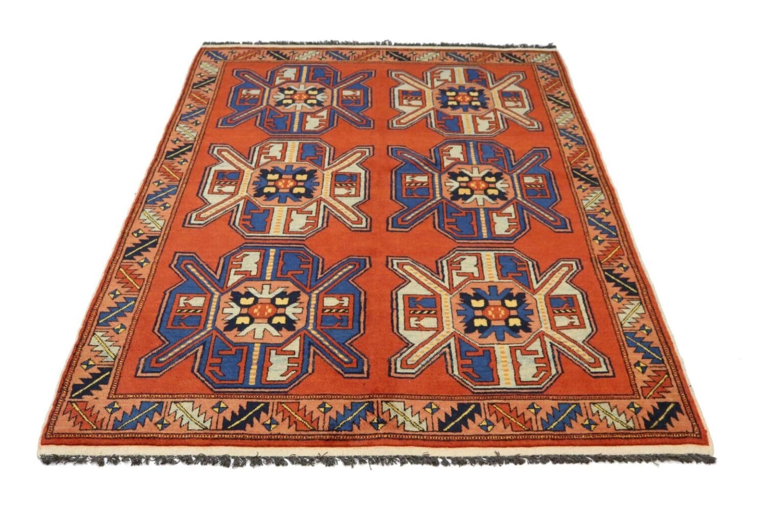 Orientteppich Shirvan 205 x 142 cm Wolle handgeknüpft