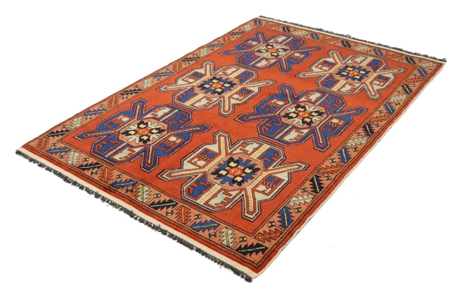 Orientteppich Shirvan 205 x 142 cm Wolle handgeknüpft