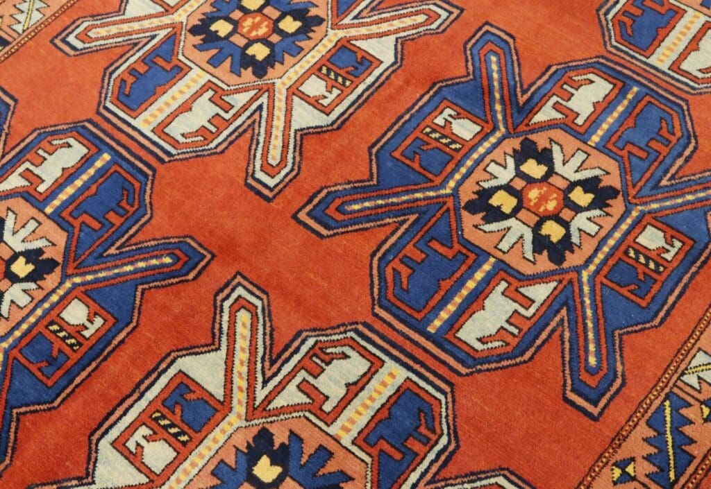 Orientteppich Shirvan 205 x 142 cm Wolle handgeknüpft