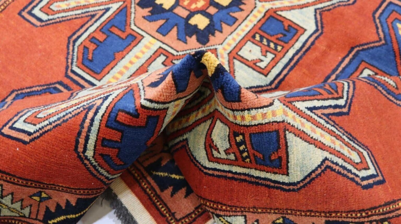 Orientteppich Shirvan 205 x 142 cm Wolle handgeknüpft