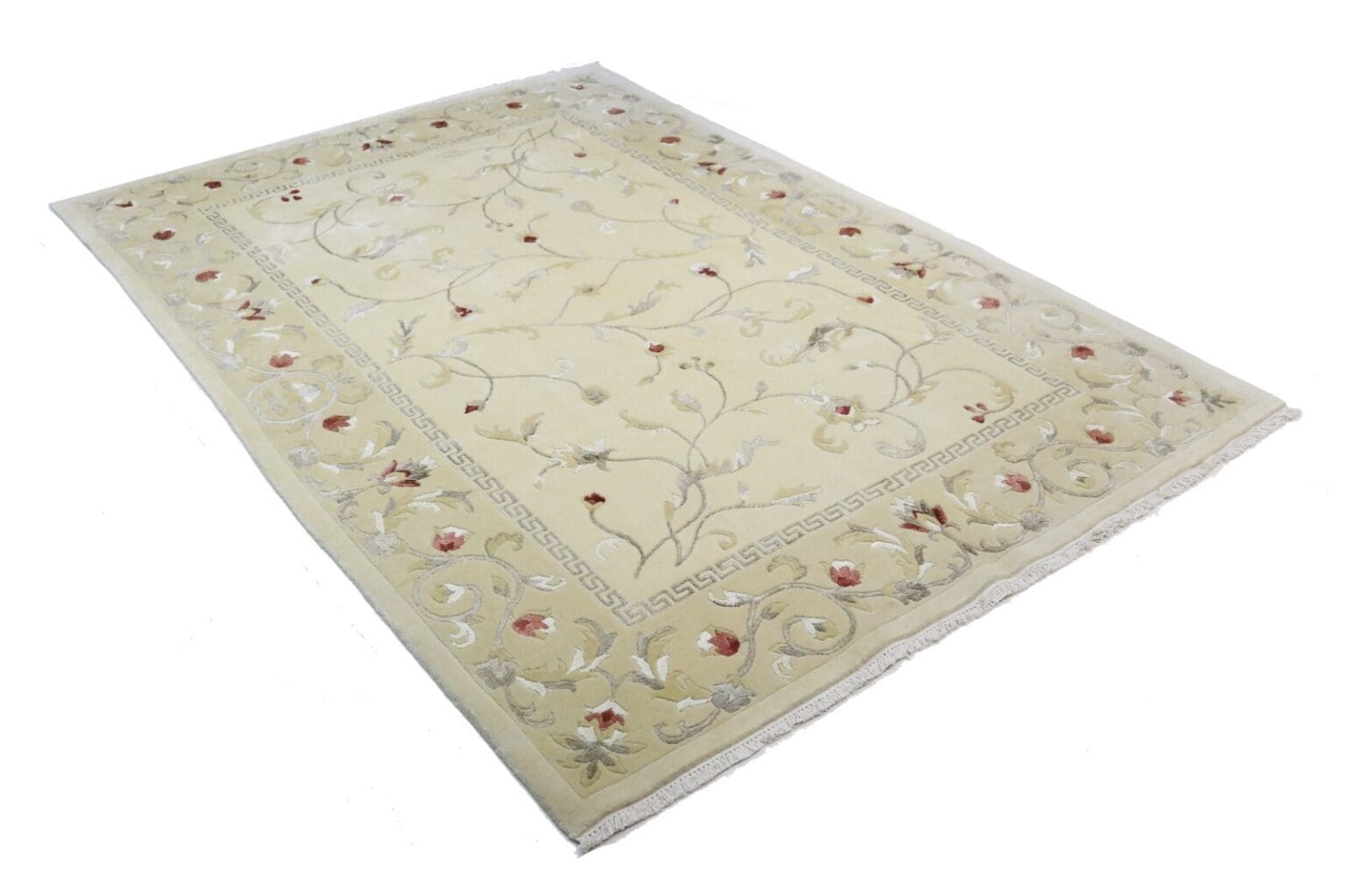 nepal-handgeknupfter-orientteppich-240x170-cm-mit-seide-2 Orientteppich Nepal 240 x 170 cm Wolle handgeknüpft