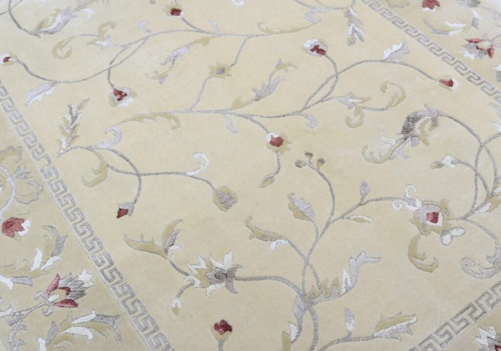 nepal-handgeknupfter-orientteppich-240x170-cm-mit-seide-5 Orientteppich Nepal 240 x 170 cm Wolle handgeknüpft