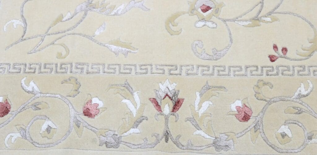 nepal-handgeknupfter-orientteppich-240x170-cm-mit-seide-6 Orientteppich Nepal 240 x 170 cm Wolle handgeknüpft