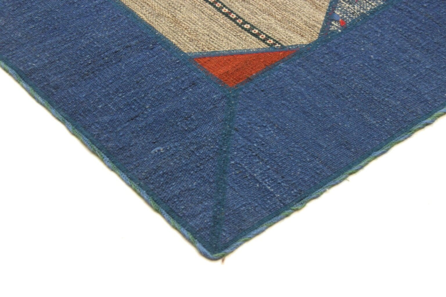 Orientteppich 228 x 160 cm Hochlandwolle handgewebt