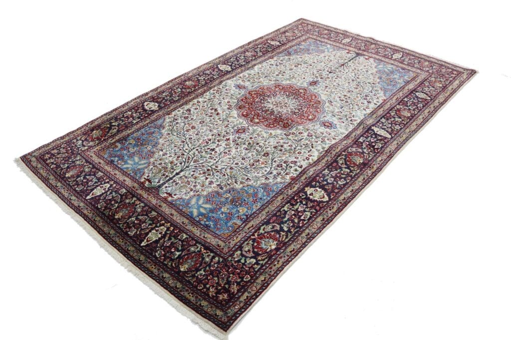 Orientteppich Agra 260 x 150 cm Wolle handgeknüpft