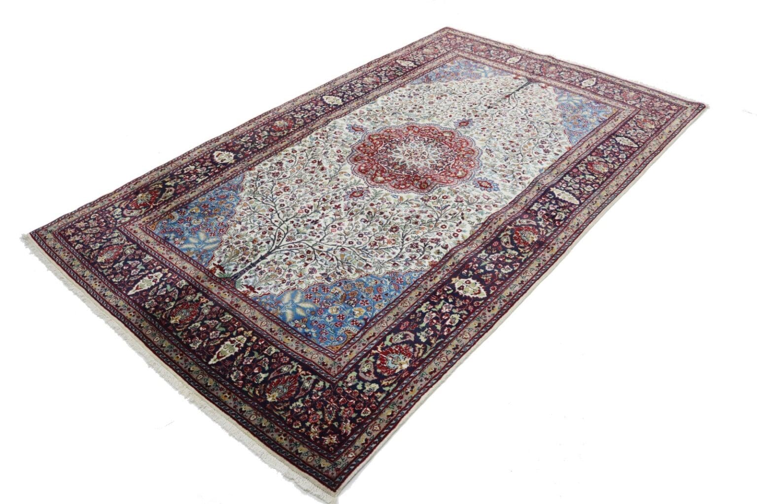 Orientteppich Agra 260 x 150 cm Wolle handgeknüpft