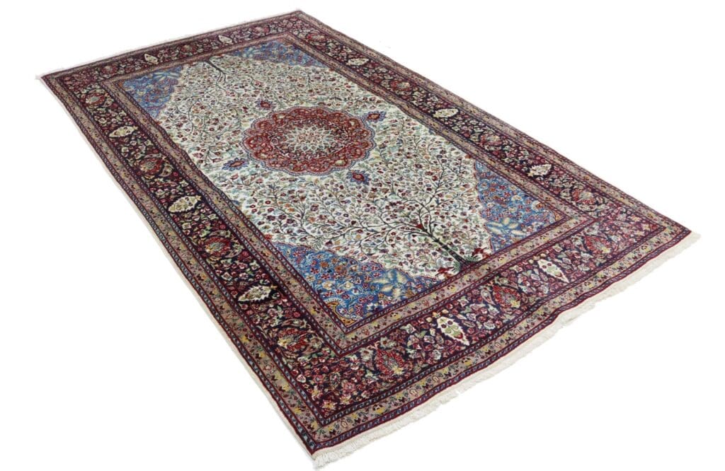 Orientteppich Agra 260 x 150 cm Wolle handgeknüpft