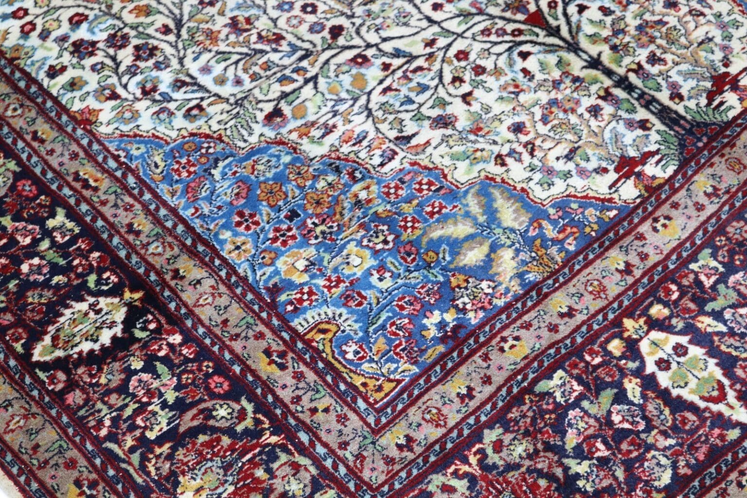 Orientteppich Agra 260 x 150 cm Wolle handgeknüpft