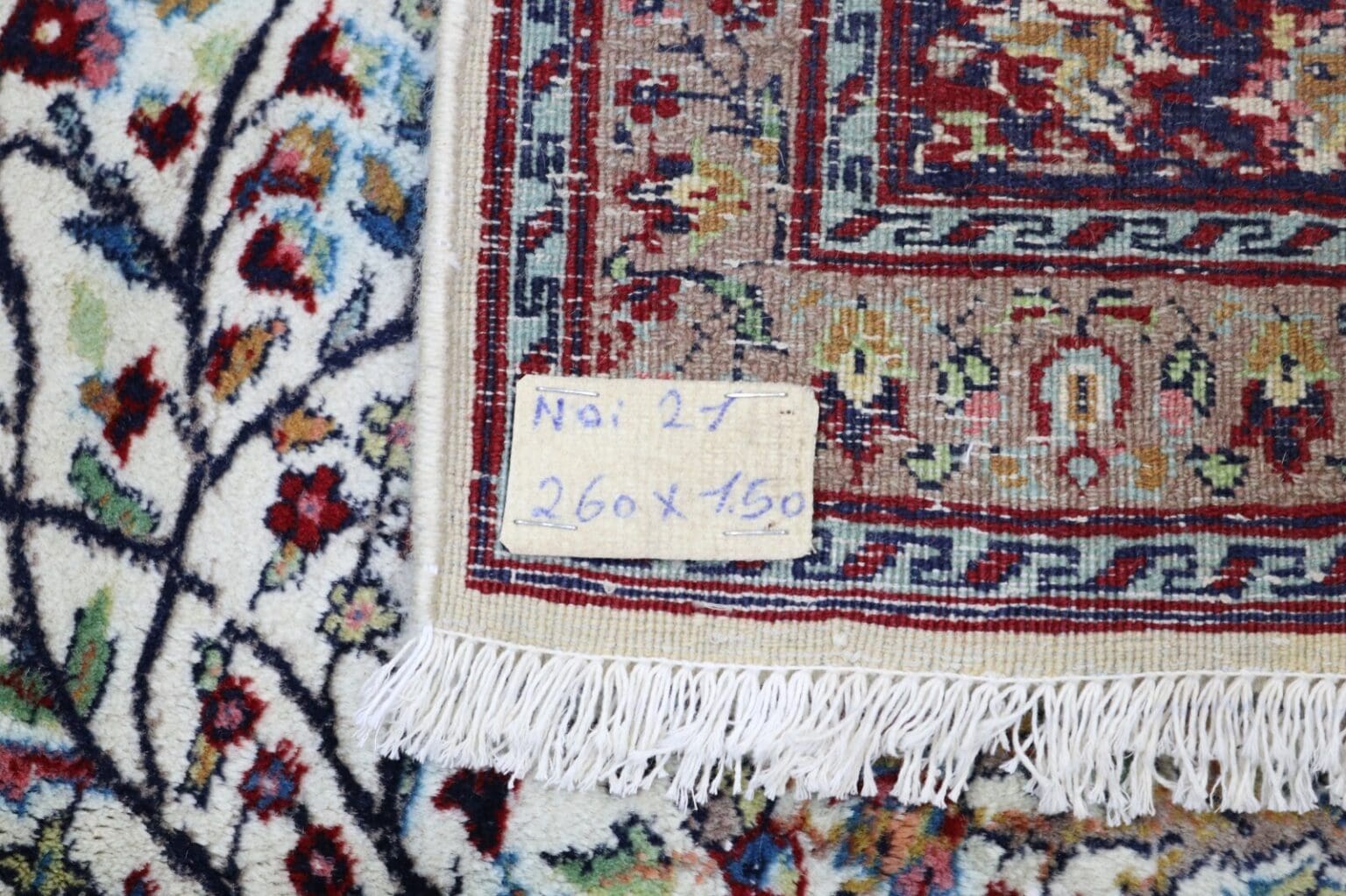 Orientteppich Agra 260 x 150 cm Wolle handgeknüpft