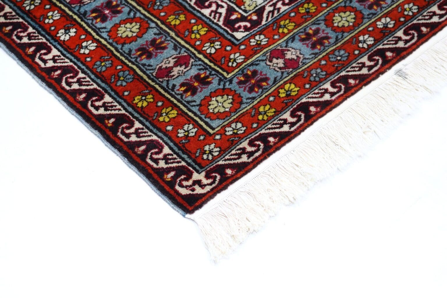 antiker-shirvan-teppich-230x170-cm-handgeknupft-50-jahre-alt-4 Orientteppich Shirvan 230 x 170 cm Wolle handgeknüpft