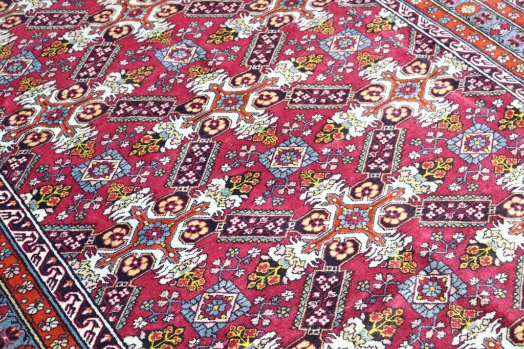 antiker-shirvan-teppich-230x170-cm-handgeknupft-50-jahre-alt-5 Orientteppich Shirvan 230 x 170 cm Wolle handgeknüpft