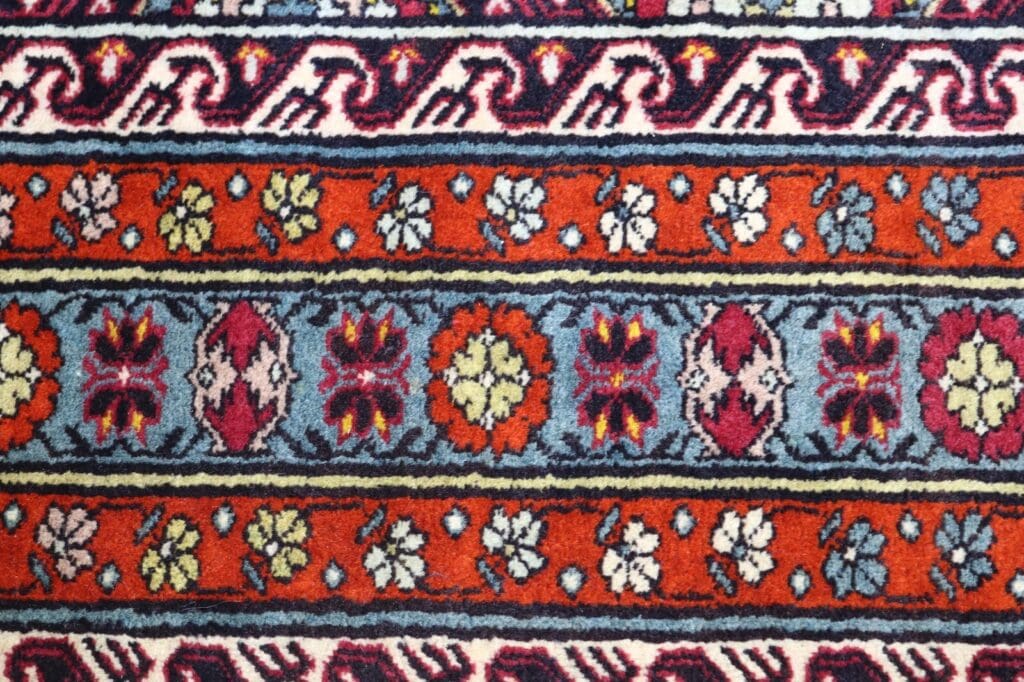 antiker-shirvan-teppich-230x170-cm-handgeknupft-50-jahre-alt-8 Orientteppich Shirvan 230 x 170 cm Wolle handgeknüpft