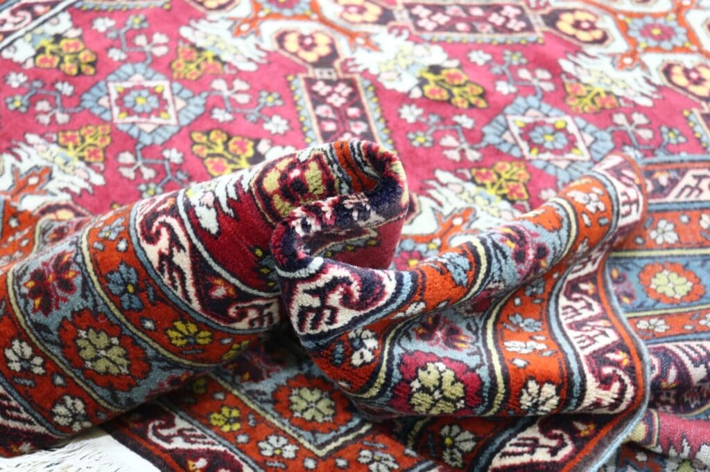 antiker-shirvan-teppich-230x170-cm-handgeknupft-50-jahre-alt-9 Orientteppich Shirvan 230 x 170 cm Wolle handgeknüpft
