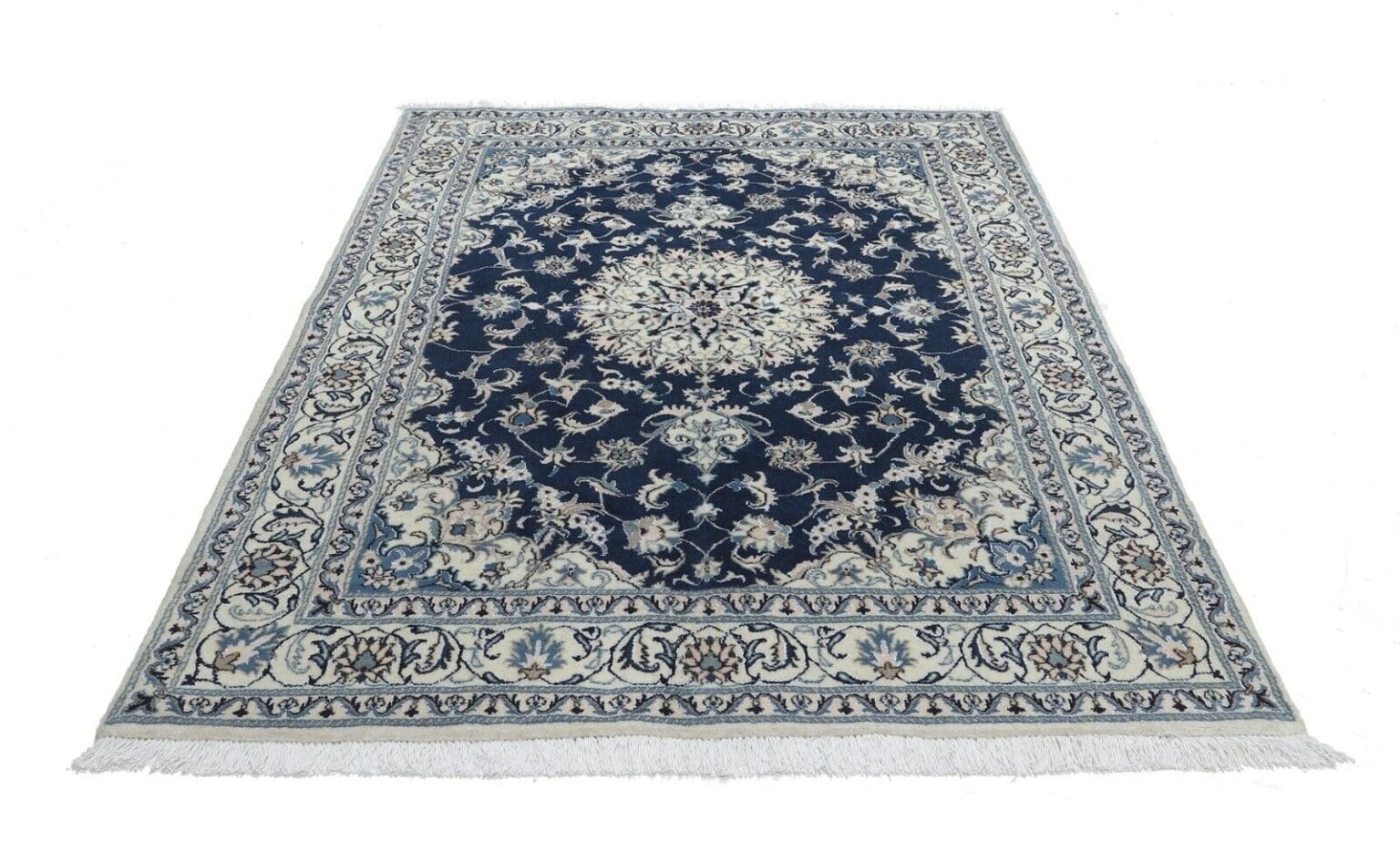 Perserteppich Nain Kaschmir 244 x 166 cm Wolle handgeknüpft
