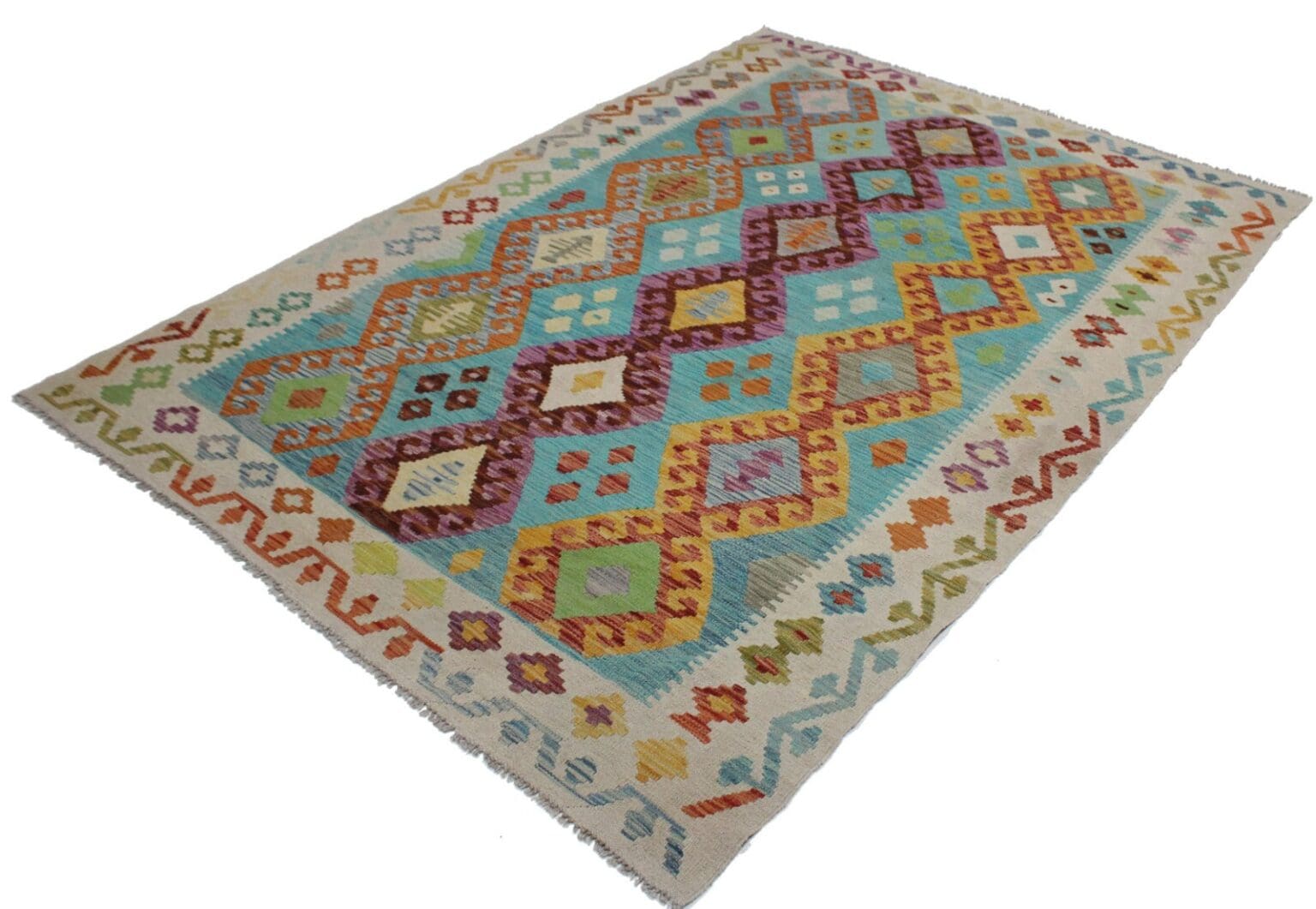 Orientteppich Afghanistan 243 x 167 cm Wolle handgewebt